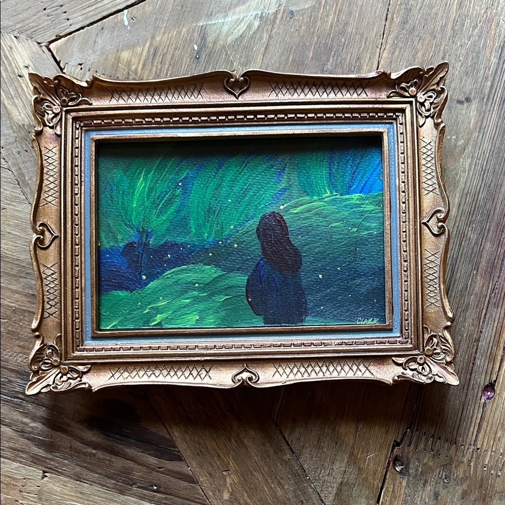 “Fire Flies at Night” acrylic painting, original, one-of-a-kind, and signed ♥️